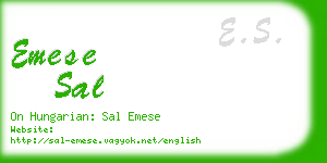 emese sal business card